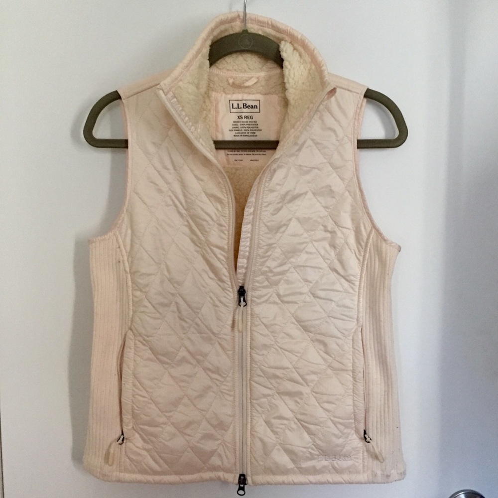 L.L. Bean XS Sherpa lined performance vest - Picture 3 of 8